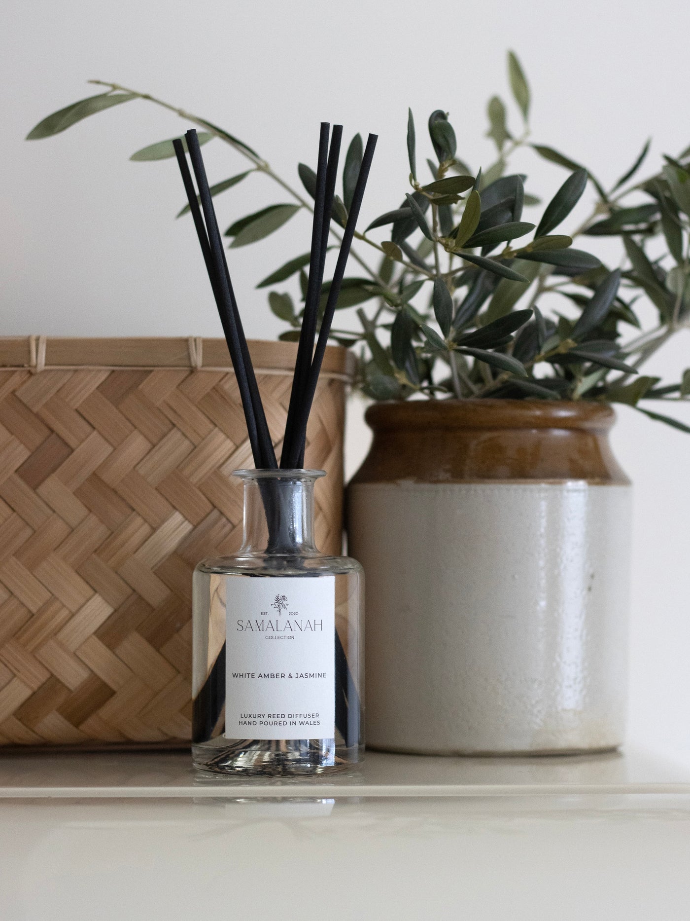 White Amber & Jasmine Reed Diffuser