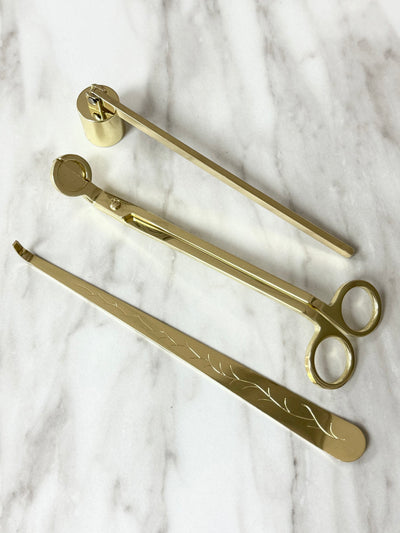 Gold Candle Care Set