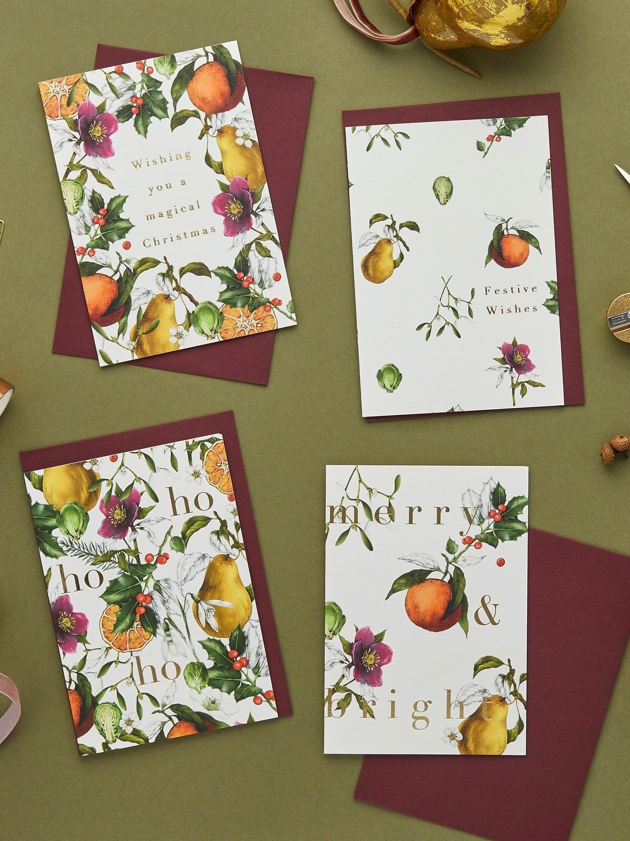 Winter Decadence Luxury Box of 8 Christmas Cards