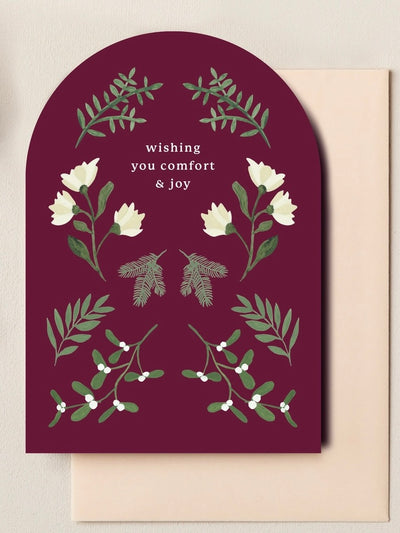 Winter Blooms Pack of 4 Christmas Cards