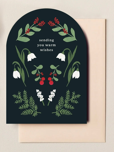 Winter Blooms Pack of 4 Christmas Cards