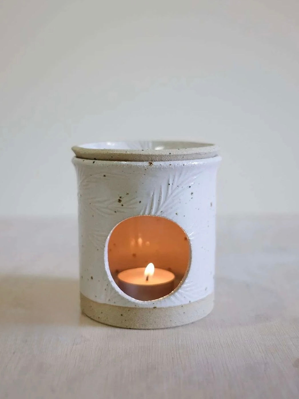 Handcrafted Speckled White Wax Melt Burner