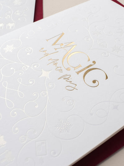 Luxury Foiled Christmas Cards - Set of 9