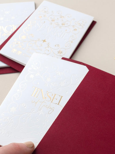 Luxury Foiled Christmas Cards - Set of 9