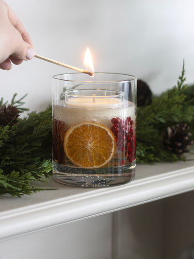 Cranberry, Orange & Cinnamon Botanical Candle