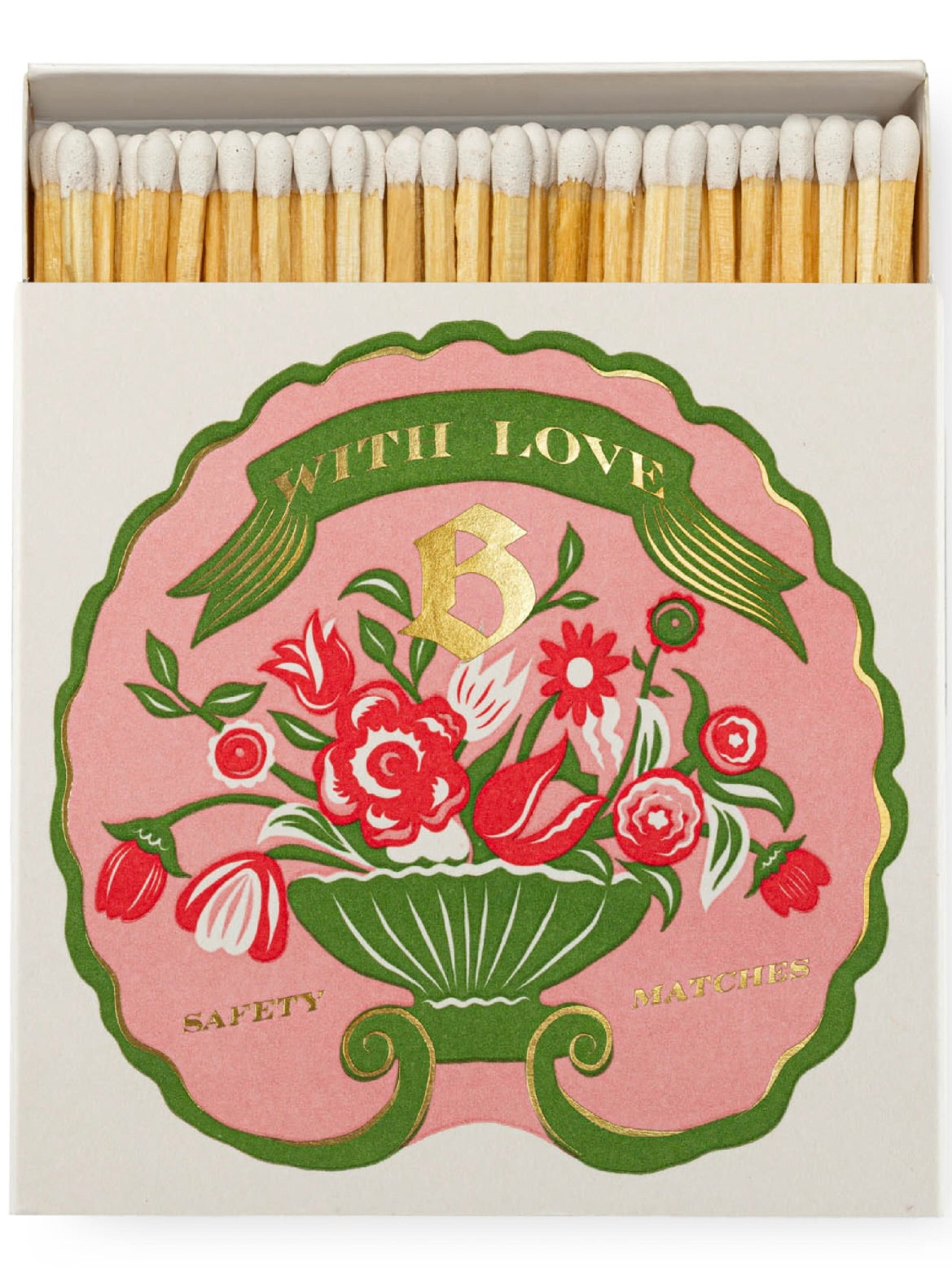 With Love Letterpress Printed Luxury Matches