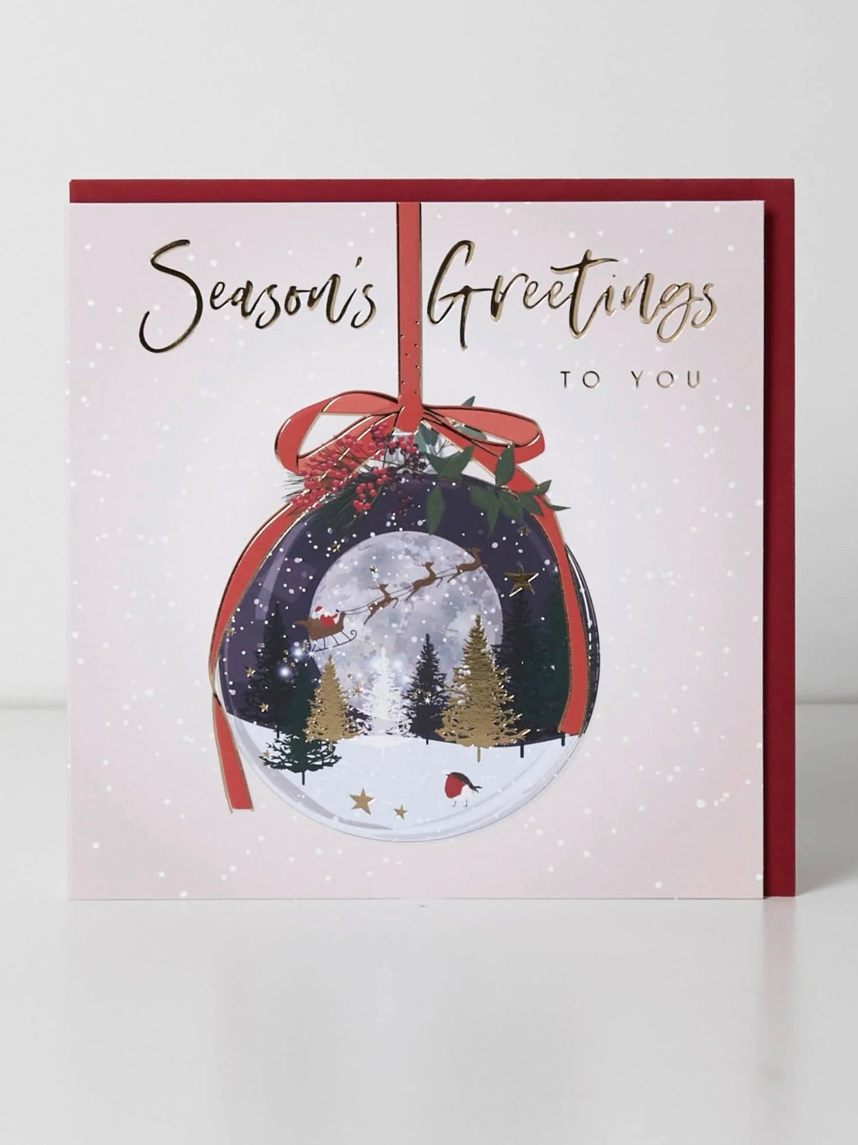 Seasons Greetings Christmas Card