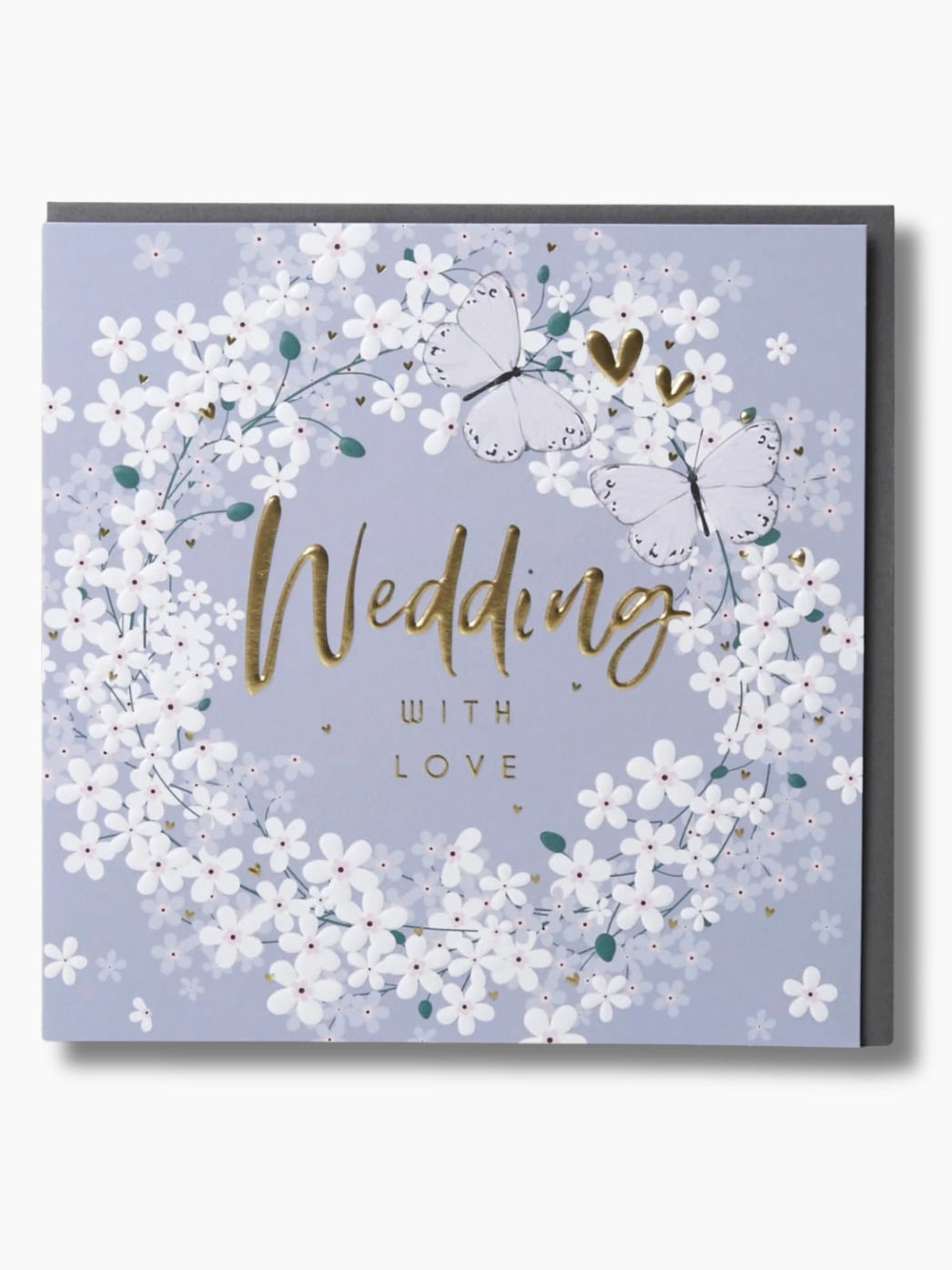 Lilac Floral Wedding Card