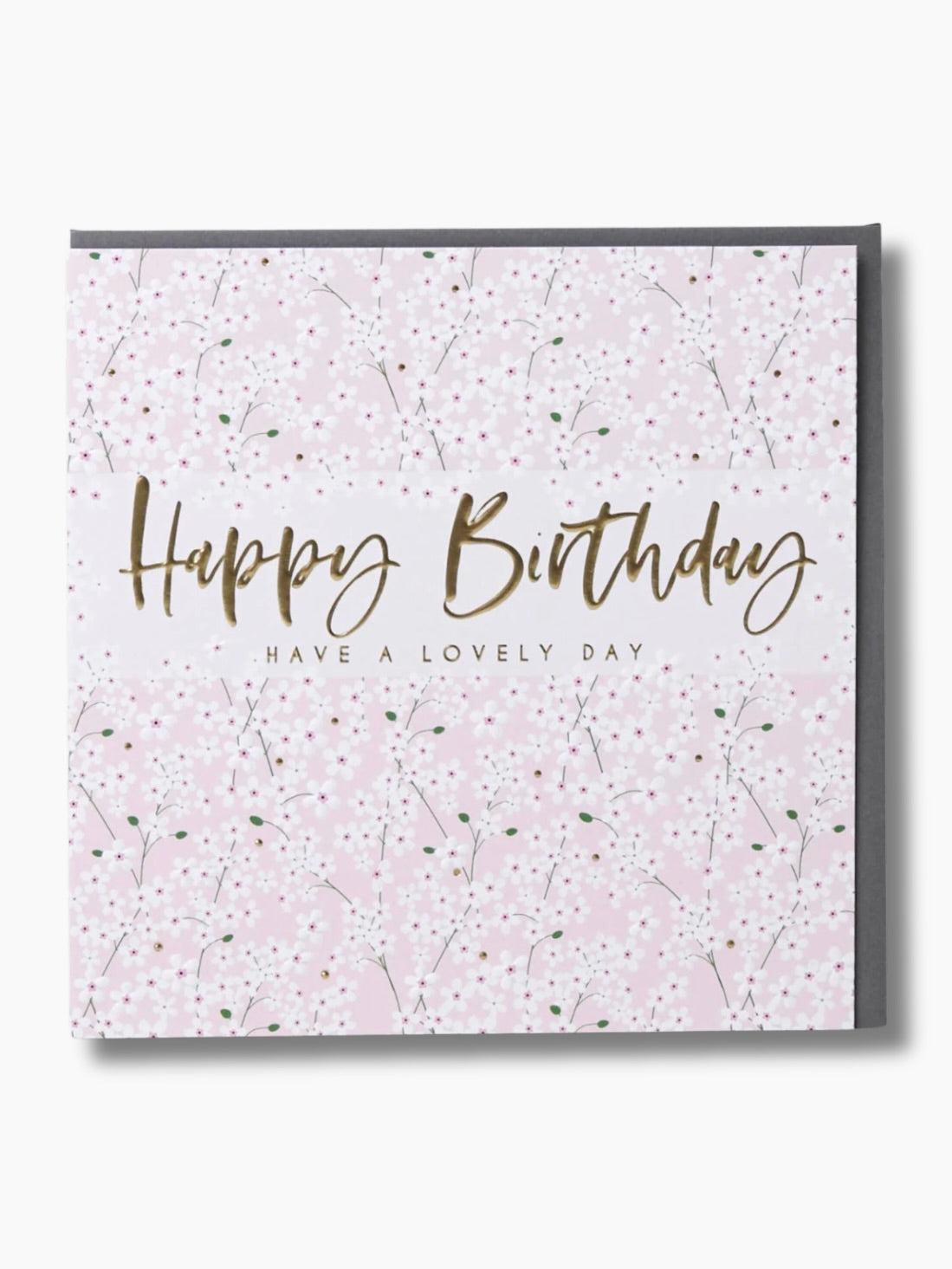 Pink Floral Birthday Card