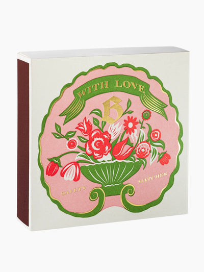 With Love Letterpress Printed Luxury Matches