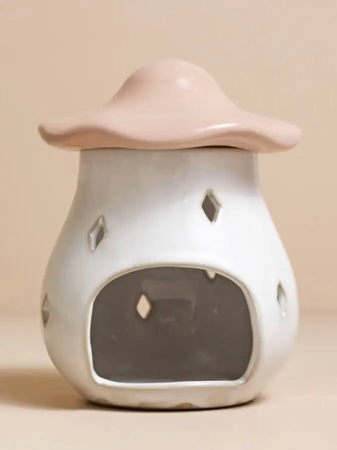 Blush Pink Toadstool Wax Melt Burner