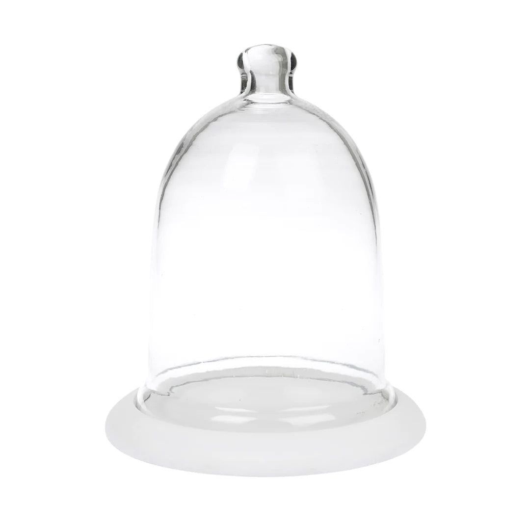 Luxury Candle Cloche With Wooden Base