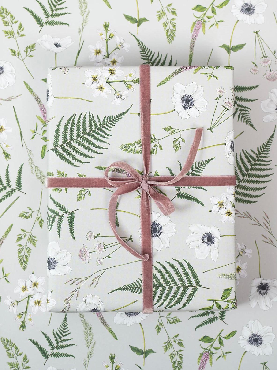 Wild Meadow Grey Gift Wrap